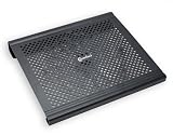 Connectland Aluminum USB 2.0 Notebook Cooler for 12-Inch to 15.4-Inch Laptop with Big Silent 20cm Fan, Free Airflow CL-NBK68014 (Black)