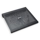 Connectland Aluminum USB 2.0 Notebook Cooler for 12-Inch to 15.4-Inch Laptop with Big Silent 20cm Fan, Free Airflow CL-NBK68014 (Black)