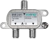Axing BVE 2-01 BK-2 fach Signalverteiler mit abnehmbarem Montagesockel