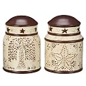 Punched Tin Salt and Pepper Shakers