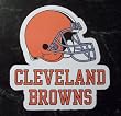 Cleveland Browns Team Logo Name NFL Car Magnet