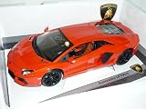 Zoom Produkt-Bild: LAMBORGHINI AVENTADOR 2011 LP700-4 LP 700 ORANGE COUPE 1/18 BBURAGO BURAGO MODELLAUTO MODELL AUTO