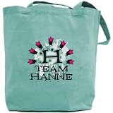 Canvas Tote Bag Green Water " Team Urban Hanne " Name