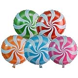 Zebratown New 18 Inch Round Candy Lollipop Aluminum Film Balloon Camouflage Cartoon Toy Birthday Party Decoration