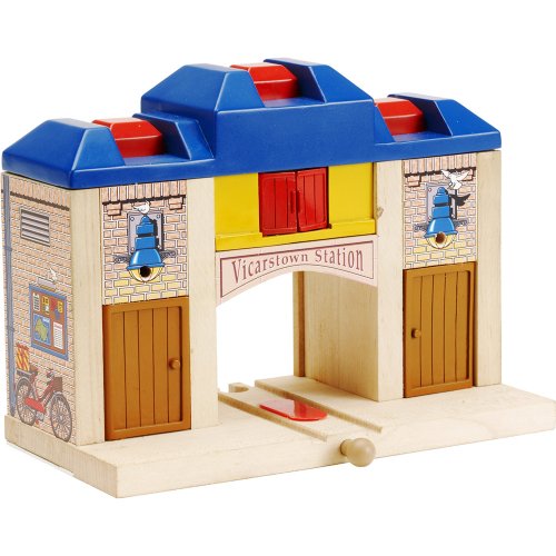 Thomas and Friends Wooden Railway All Aboard Station Featuring Sir Topham Hatt
