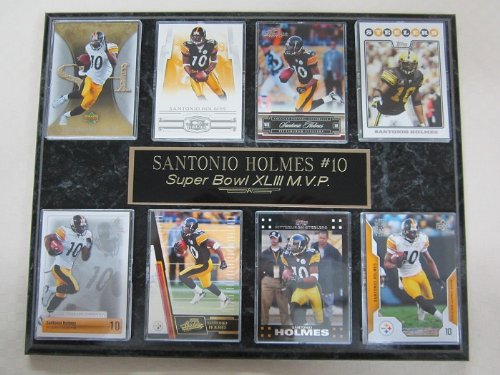 Pittsburgh Steelers Santonio Holmes 8 Card Plaque
