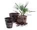 BEAUTIFUL BURNTWOOD GARDEN PLANTER 33CM