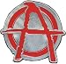 Red Anarchy Belt Buckle