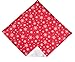 Pocket Square Red Vintage Christmas Snowflake Celebration Handkerchief (MENS) (Mens)