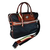 オロビアンコ Orobianco ビジネスバッグ/ブリーフケース PANCRAZIO DA 10-C 千鳥ネイビー/ブラウンレザー 7025710 正規品