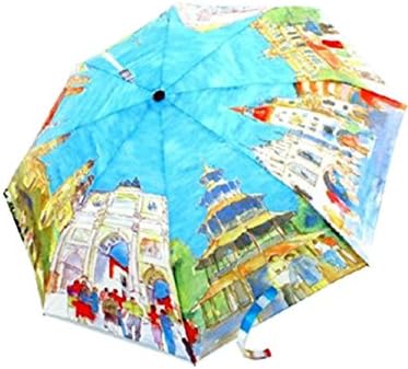 Fashion Umbrella Mens Women's Sun Rain Windproof Umbrella Occident Style Strong Waterproof Umbrella - 3 Fold Compact for Easy Carrying Bags