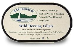 Bar Harbor All Natural Wild Herring with Cracked Pepper, 6.7-Ounce Cans (Pack of 12)