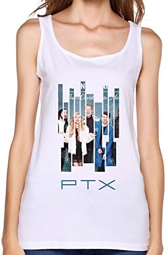 PTHF Women's Pentatonix PTX That's Christmas To Me Cotton Tank Tops Underwaist White XL