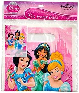 Disney Princess Birthday Party Supplies and Favors for Girls - 8 Pack Set (64 Pcs). Birthday Party Loot Bags with Stationary, Pencils, Eraser, Ruler, Sharpener and Bag Clip