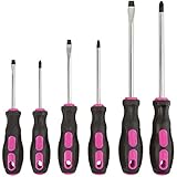 The Original Pink Box PB6SD 6-Piece Screwdrivers Set, Pink