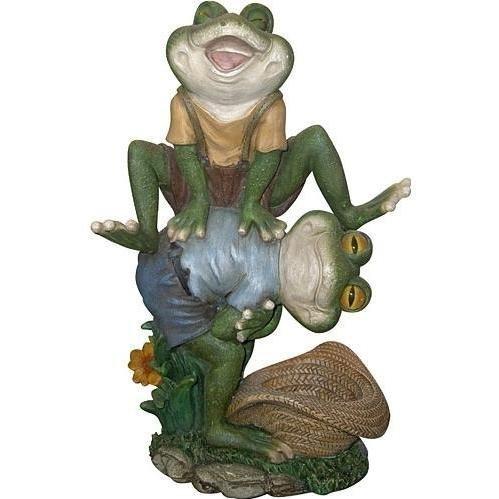 Playful Frogs Statue Ornament