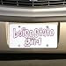 Boise State Broncos White Mirrored Boise State Girl License Plate