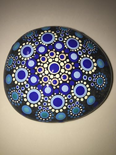 Hand Painted Mandala Stone #224