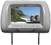 Tview T726PL-GR 7 Inch Grey Pair Of LCD Car Headrest Monitor with IR Stereo Transmitter