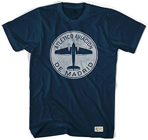 Atletico Madrid Plane Soccer T-shirt, Navy, Medium