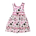Sophie Fae Girls Patterned Summer Wear Special Occasion Dress with Bow