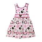Sophie Fae Girls Patterned Summer Wear Special Occasion Dress with Bow