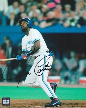 Joe Carter Autographed/Hand Signed Toronto Blue Jays 8x10 Photo