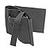 Ultimate Arms Gear Stealth Black Ambidextrous Elastic Wrap Concealed Carry Ankle Lower Leg Open Top with Velcro Secure Strap Holster for Small Frame Universal Pistols Revolvers Handguns Guns