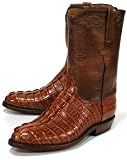 Lucchese Classics 'L3015' Alligator Tail Cowboy Boots Mens E (Wide) - Peanut Brittle