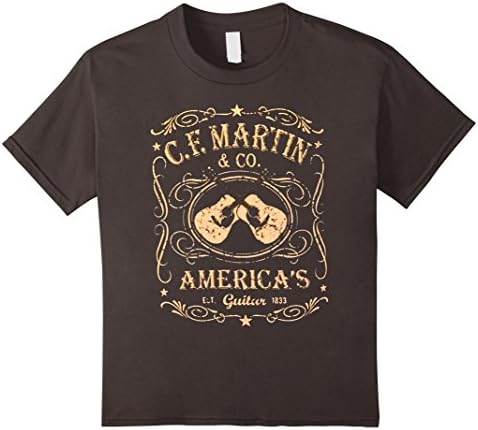 Kids Martin Dual Guitars Vintage T-Shirt 6 Asphalt