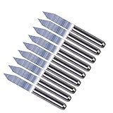 30度 フラットボトムカーバイド CNC PCB彫刻 ルータ カッタービット 0.1mm