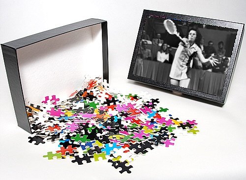Photo Jigsaw Puzzle of BILLIE JEAN KING. American tennis player. Billie Jean King in Dallas, Texas, from Granger Art on Demand