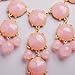 JANE STONE Bubble Necklace, Statement Necklace, Bubble Jewelry(Fn0508-Pink)