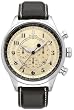 Bulova #96B137 Men's Stainless Steel Leather Strap Adventurer Chronograph Watch