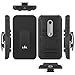 Moto G (3rd Gen) Case, LK [Heavy Duty] Armor Holster Defender Full Body Protective Hybrid Case Cover with Belt Clip for Moto G 3rd Generation (2015)