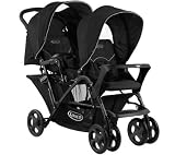 Poussette Stadium Duo Mode Noir + Ombrelle à triple flexible avec Easy Clip - noir