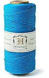 Hemptique HS20-TURQ Hemp 20-Pound Cord Spool, Turquoise, 205-Feet