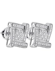 0.14CTW-DIA MICRO-PAVE EARRING