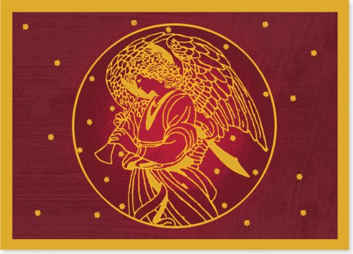 Gold Angel Deluxe Boxed Holiday Cards (Christmas Cards, Holiday Cards, Greeting Cards)