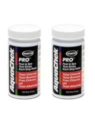 From Amazon.com. Click for details:
 2) Aquachek 511710 Pro Swimming Pool Spa 5 in 1 Test Kit Strips 5-Way 100 pack 2) Aquachek 511710 Pro Swimming Pool Spa 5 in 1 Test Kit Strips 5-Way 100 pack