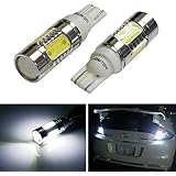 iJDMTOY&reg; Extremely Bright 7.5W High Power 912 921 906 Projector LED Reverse Light Bulbs, Xenon White