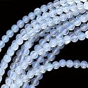 Opalite Moonstone Glass 4mm Round Beads/15.5 Inch Strand