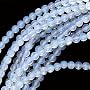 Opalite Moonstone Glass 4mm Round Beads/15.5 Inch Strand