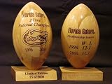 Florida Gators NCAA Football National Championship Wooden Football NCAA College Athletics