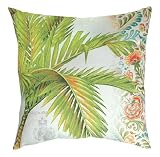Breezy Palms Indoor/Outdoor Weather Resistant Fabric Pillows (Set of two 20 inch)