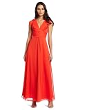 Jessica Simpson Womens Cowl Skirt Deep V-Neck Gown