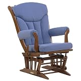 Dutailier Multiposition Sleigh Glider - Light Blue Denim