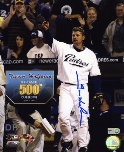 Trevor Hoffman San Diego Padres - 500th Career Save - Autographed 8x10 Photograph
