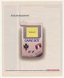 1992 Nintendo Game Boy Attitude Print Adjustment Print Ad