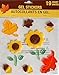 Fall Autumn Harvest Thanksgiving Leaf, Sunflower, Acorn Gel Window Clings - 19 Piece